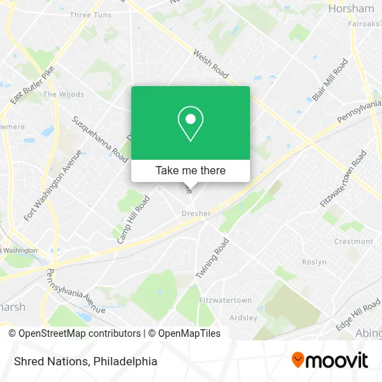 Shred Nations map