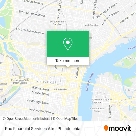 Pnc Financial Services Atm map