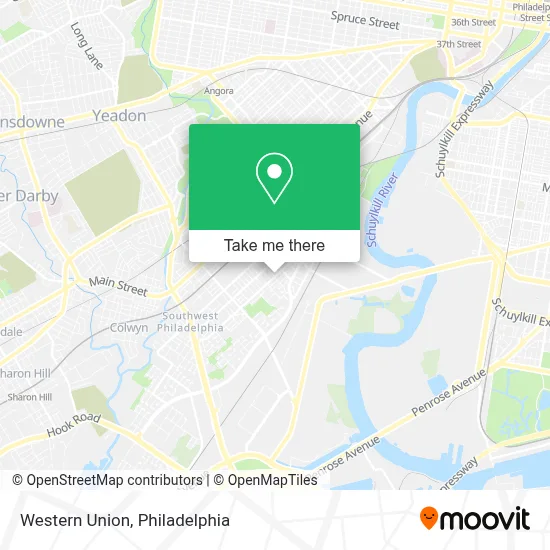 Western Union map