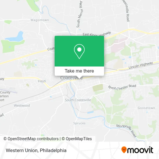 Western Union map