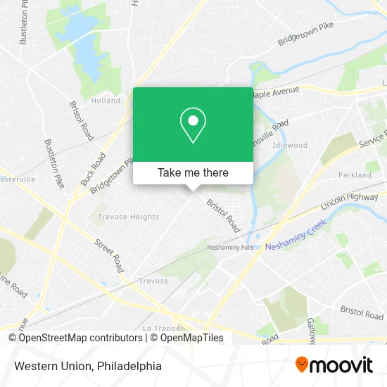 Western Union map