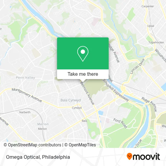 Omega Optical map