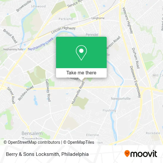 Berry & Sons Locksmith map