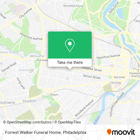 Forrest Walker Funeral Home map