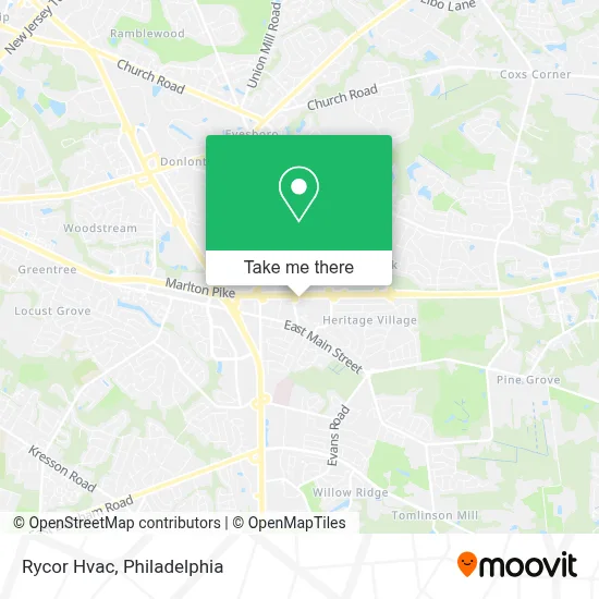 Rycor Hvac map