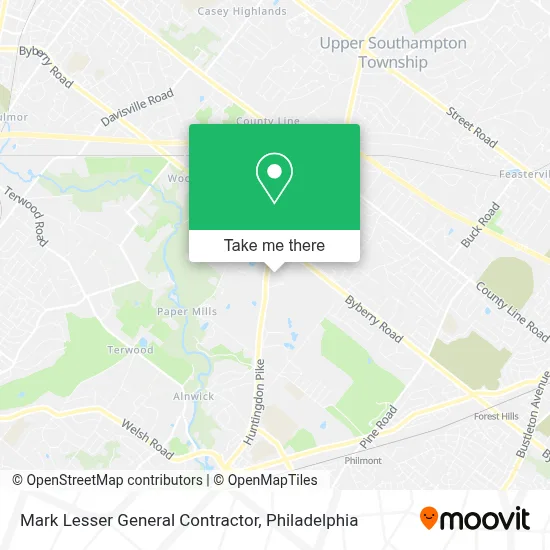 Mark Lesser General Contractor map