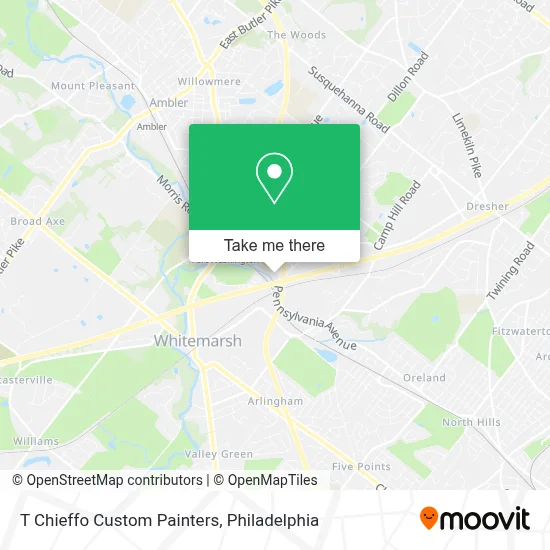 T Chieffo Custom Painters map