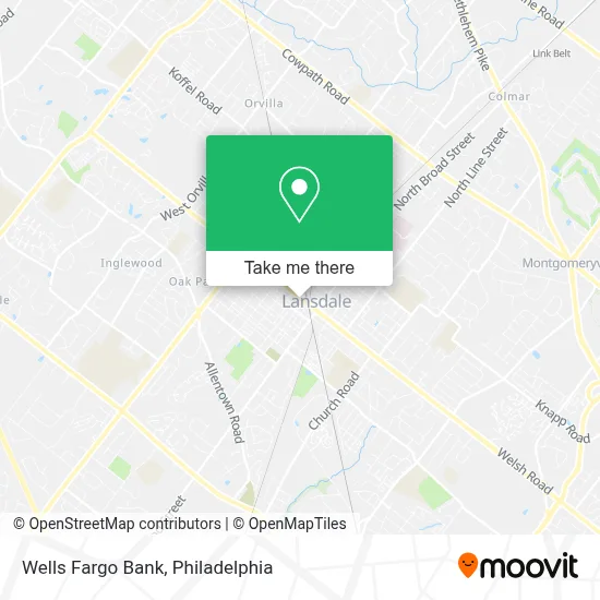 Wells Fargo Bank map