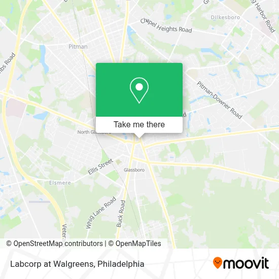 Labcorp at Walgreens map