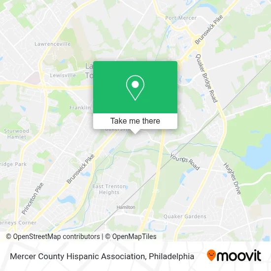 Mercer County Hispanic Association map