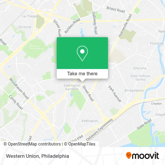 Western Union map