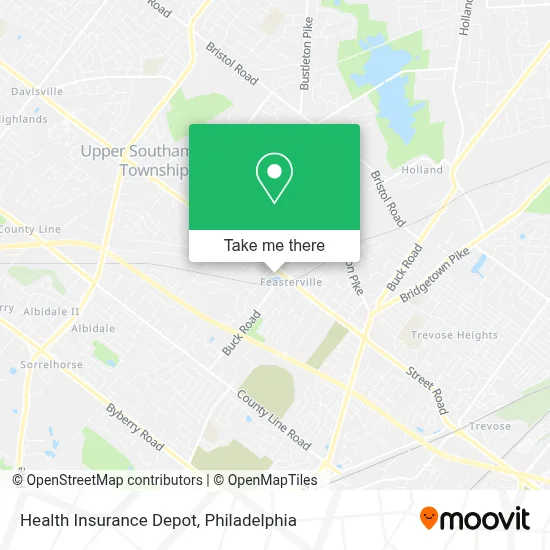 Health Insurance Depot map