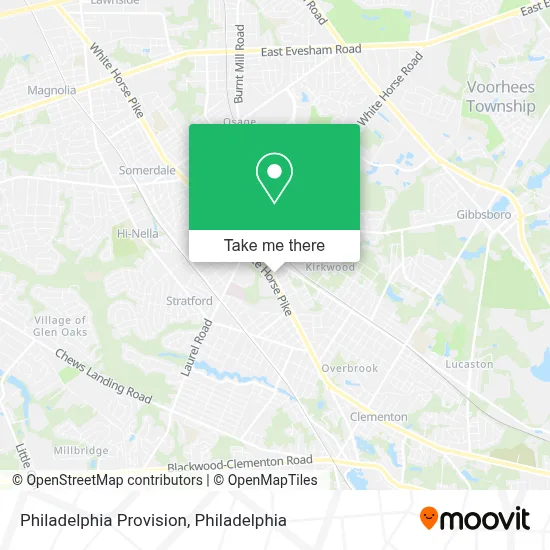 Philadelphia Provision map
