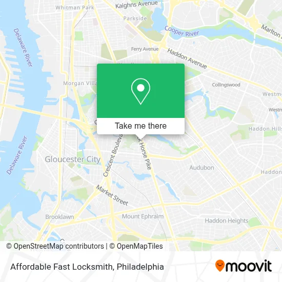 Affordable Fast Locksmith map