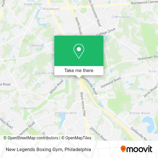 New Legends Boxing Gym map