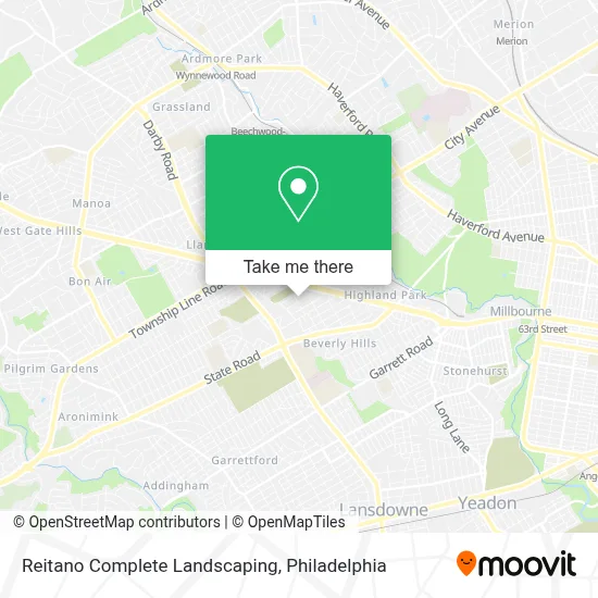 Reitano Complete Landscaping map