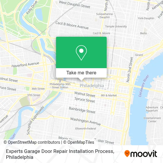 Experts Garage Door Repair Installation Process map