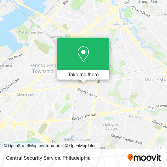 Central Security Service map