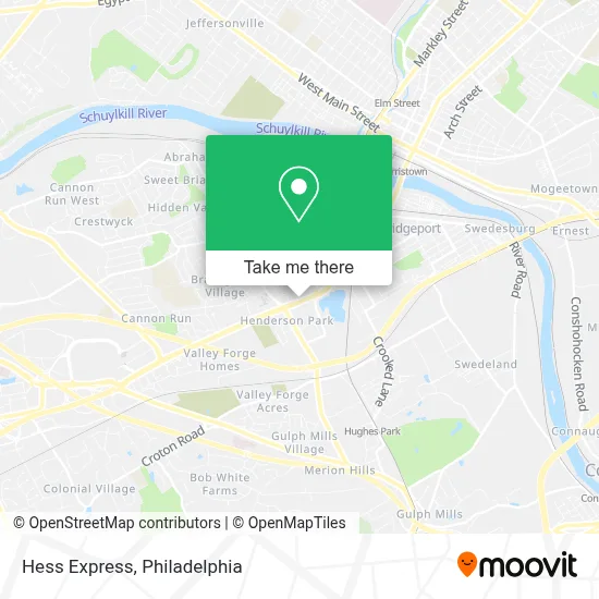 Hess Express map