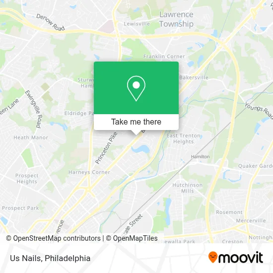 Us Nails map