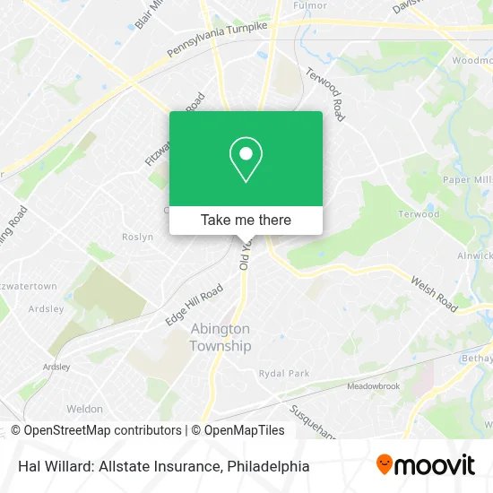 Hal Willard: Allstate Insurance map