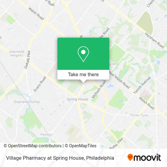 Village Pharmacy at Spring House map