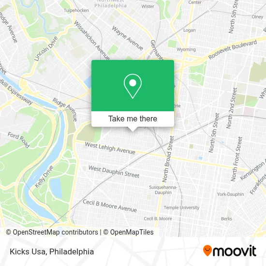 Kicks Usa map