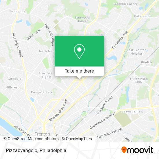 Pizzabyangelo map