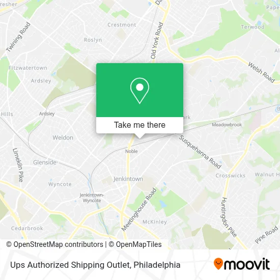Ups Authorized Shipping Outlet map