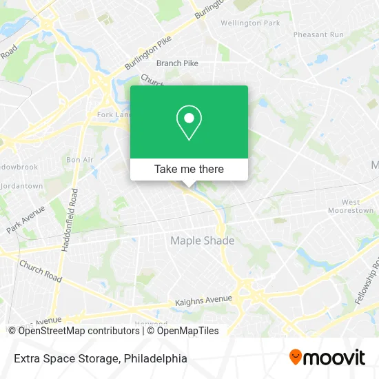 Extra Space Storage map
