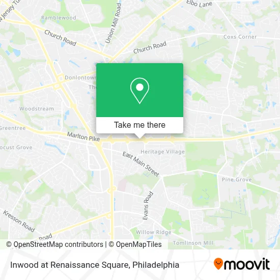Inwood at Renaissance Square map