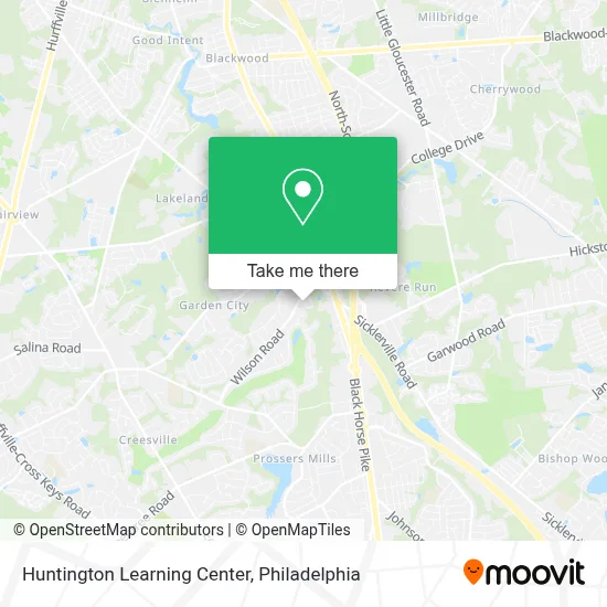 Huntington Learning Center map