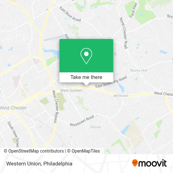 Western Union map
