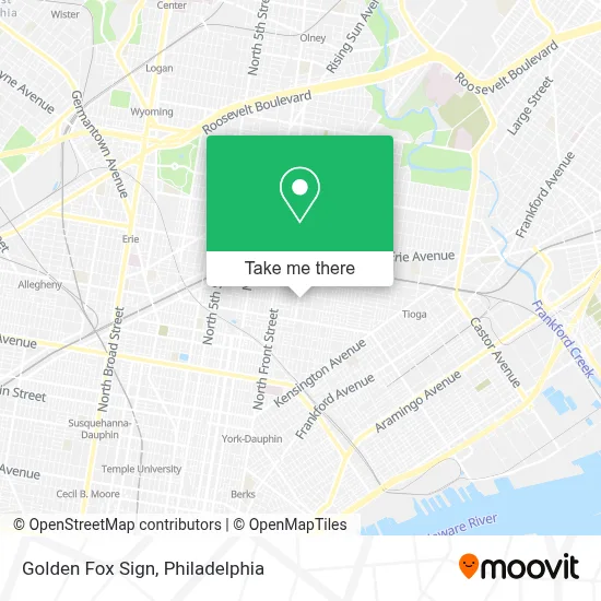 Golden Fox Sign map