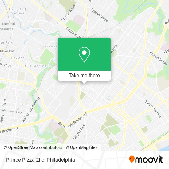 Prince Pizza 2llc map