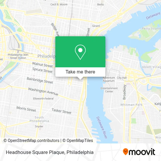 Headhouse Square Plaque map