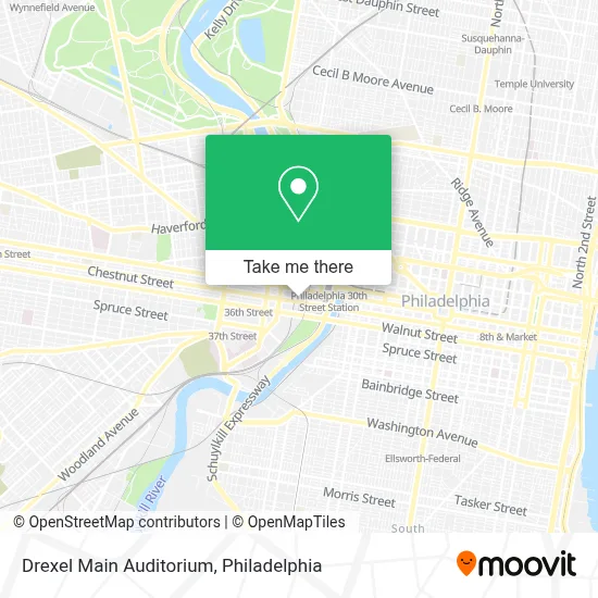 Drexel Main Auditorium map