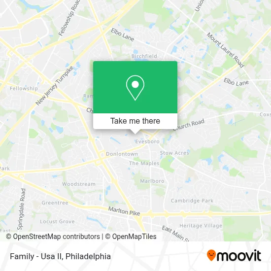 Family - Usa II map