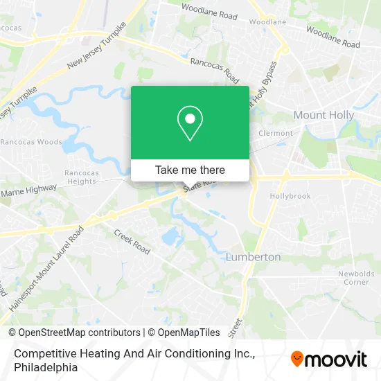 Competitive Heating And Air Conditioning Inc. map