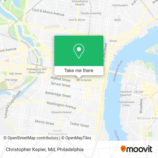 Christopher Kepler, Md map