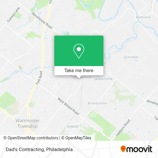 Dad's Contracting map
