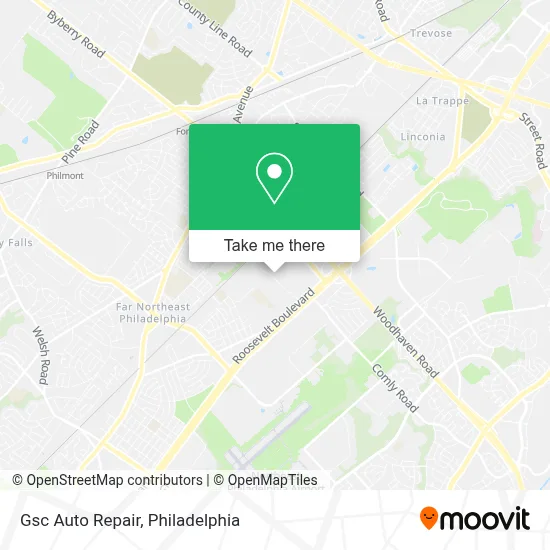 Gsc Auto Repair map