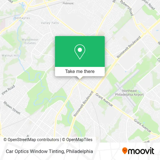 Car Optics Window Tinting map