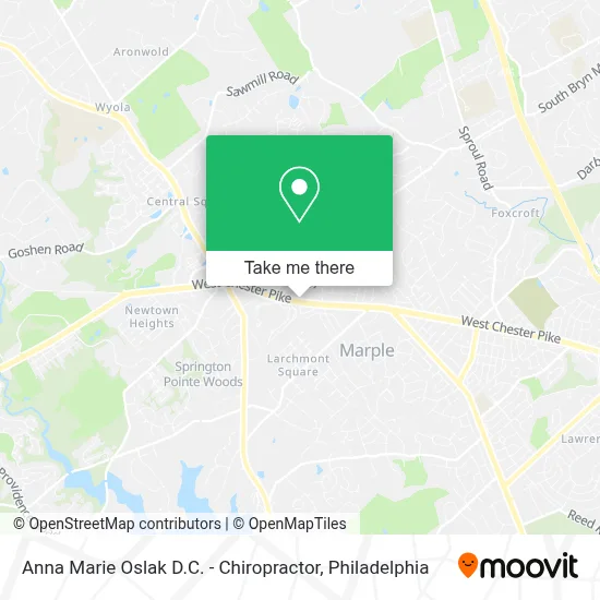 Anna Marie Oslak D.C. - Chiropractor map
