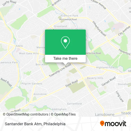 Santander Bank Atm map