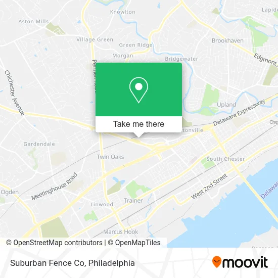 Suburban Fence Co map