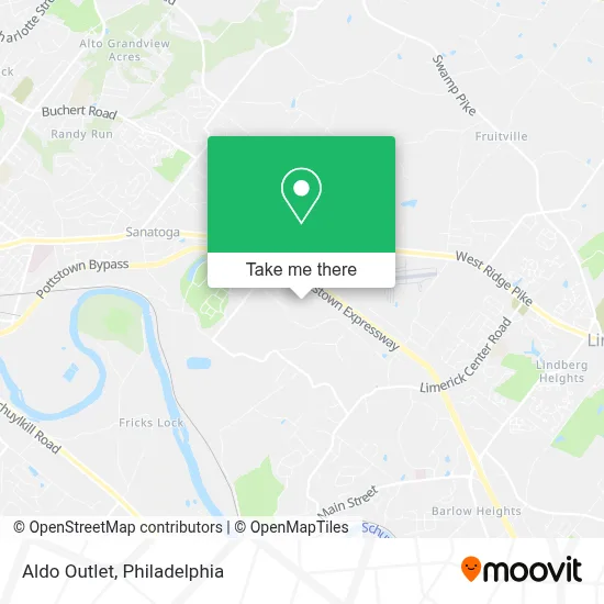 Aldo Outlet map