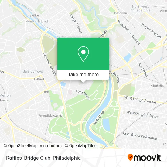 Raffles' Bridge Club map