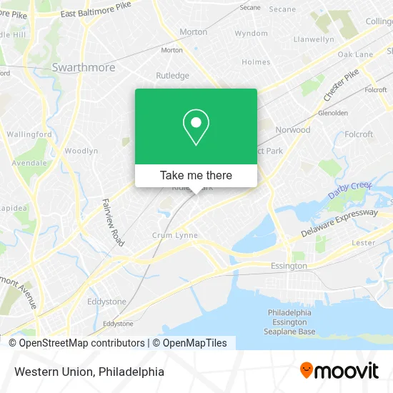 Western Union map