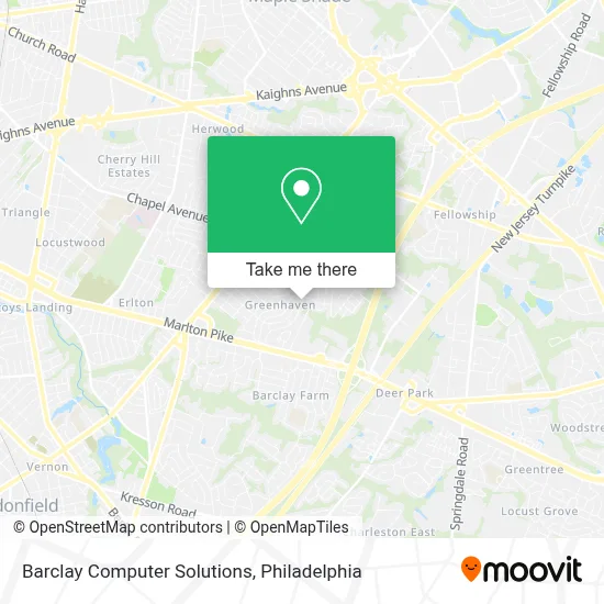 Barclay Computer Solutions map